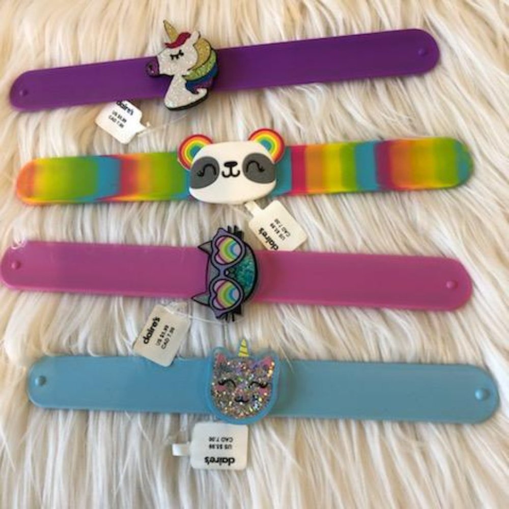 Claire’s Set of 4 Slap Bracelets